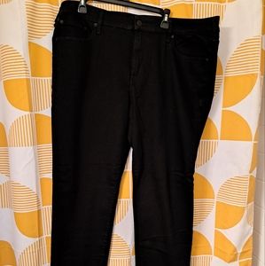 Mens Express Black Slim Straight Hyperstretch Jeans Size 40x32
